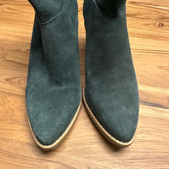 Anthropologie Matisse Soho suede back zip Western style ankle boot 7.5 - Picture 6 of 11